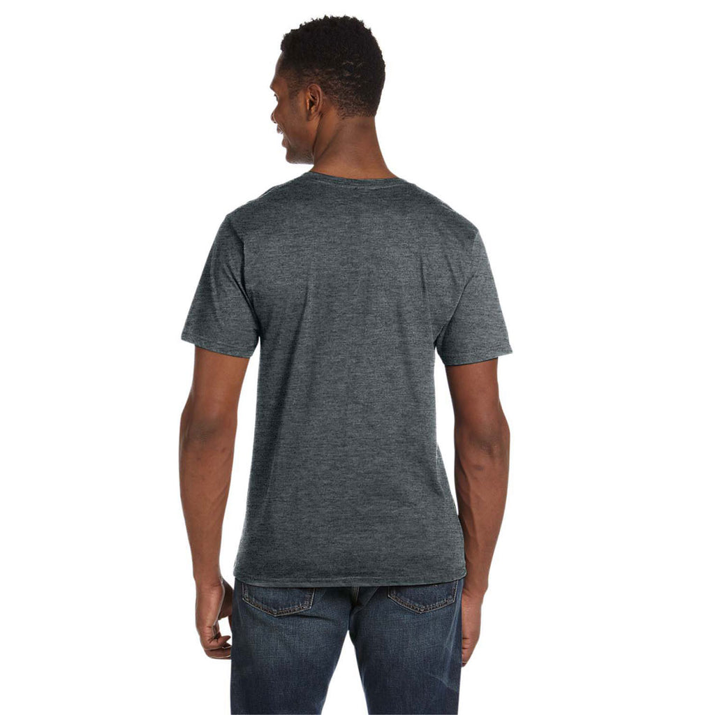 Gildan Men's Dark Heather Softstyle 4.5 oz. V-Neck T-Shirt