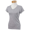 Gildan Women's RS Sport Grey SoftStyle 4.5 oz. Fitted V-Neck T-Shirt