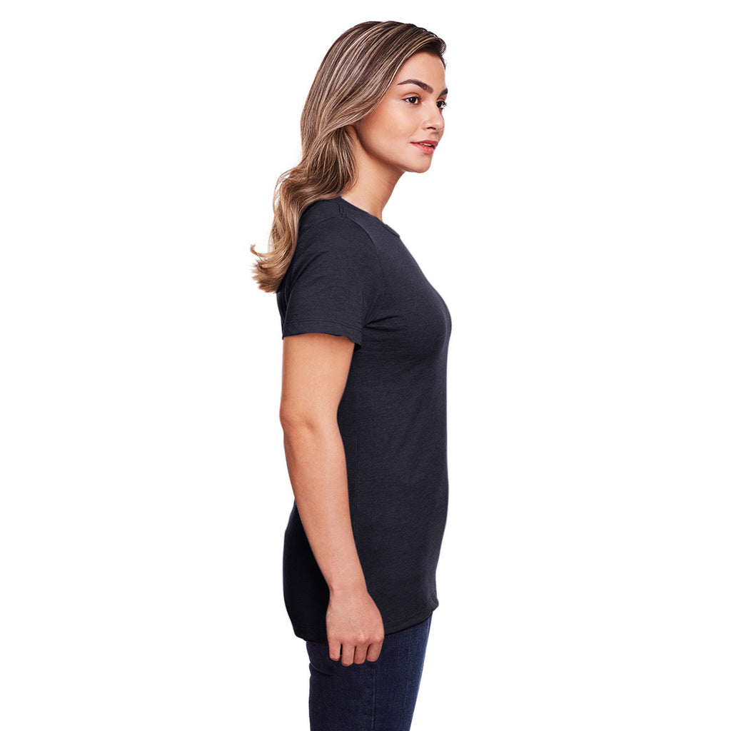 Gildan Women's Navy Mist Softstyle CVC T-Shirt
