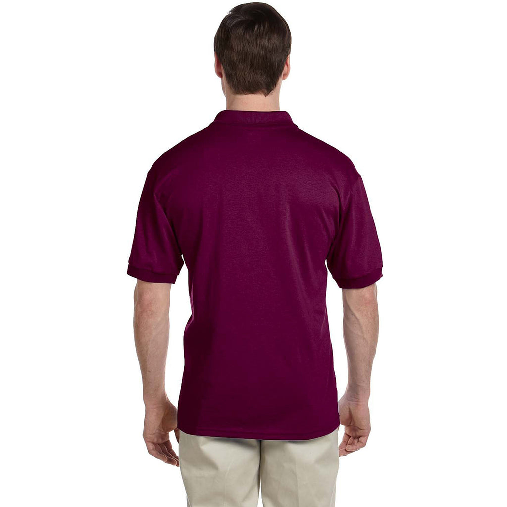 Gildan Men's Maroon 6 oz. 50/50 Jersey Polo