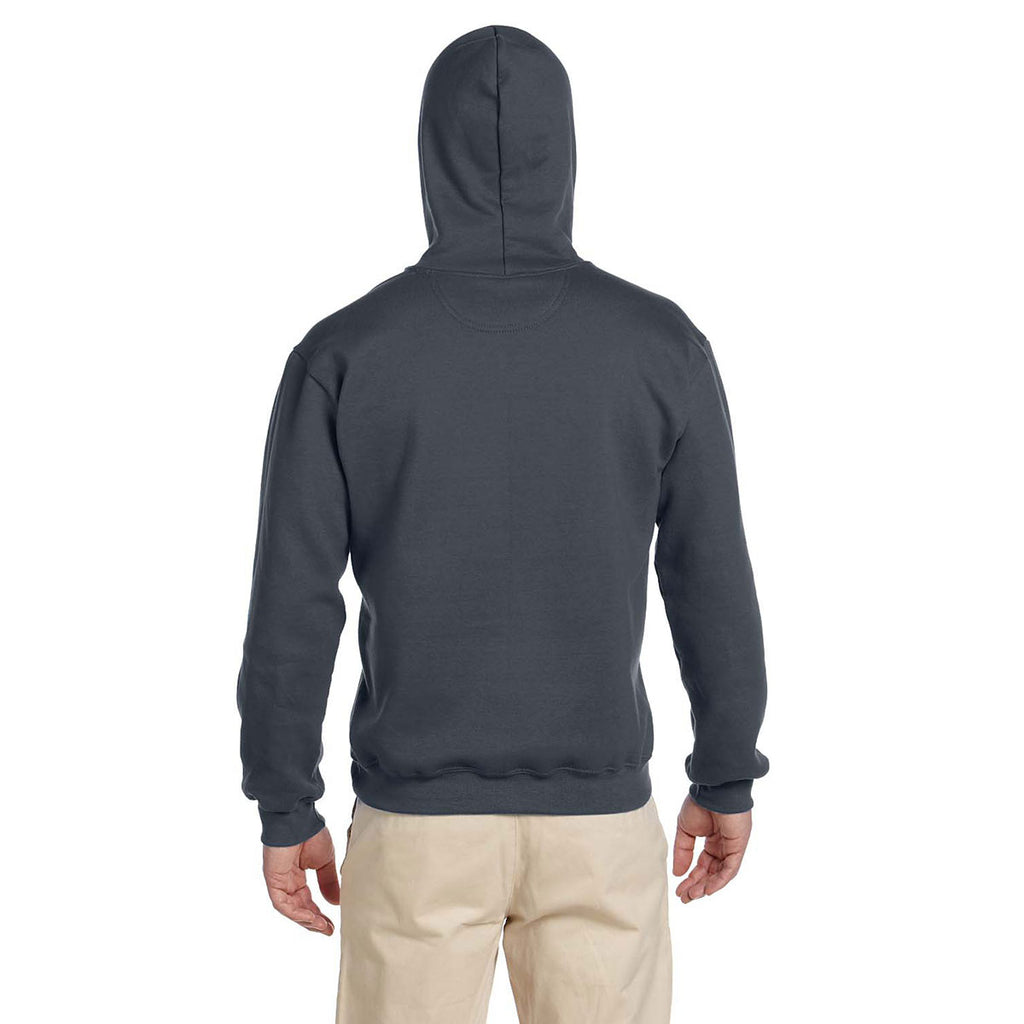 Gildan Unisex Charcoal Premium Cotton Ringspun Hooded Sweatshirt