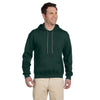Gildan Unisex Forest Green Premium Cotton Ringspun Hooded Sweatshirt