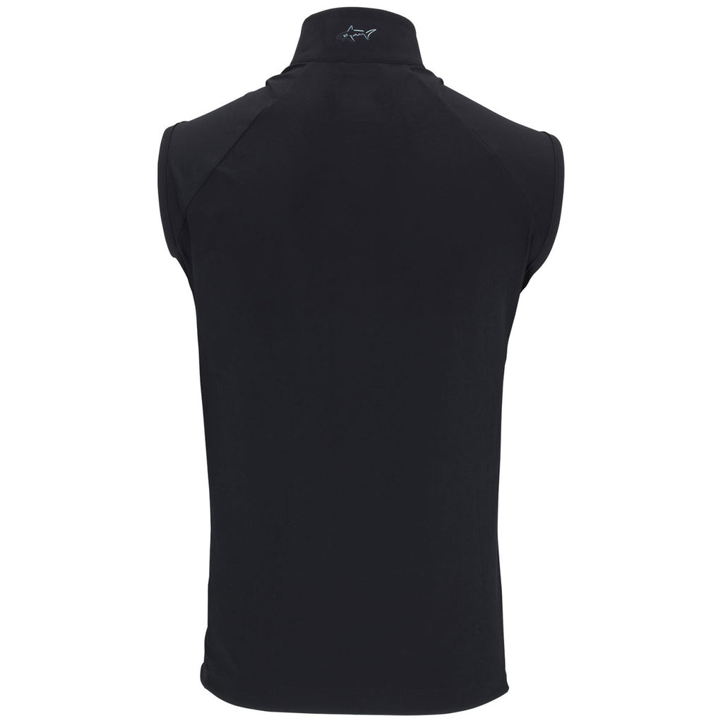 Greg Norman Men's Black Windbreaker Full-Zip Vest