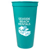 Bullet Teal Solid 24oz Stadium Cup