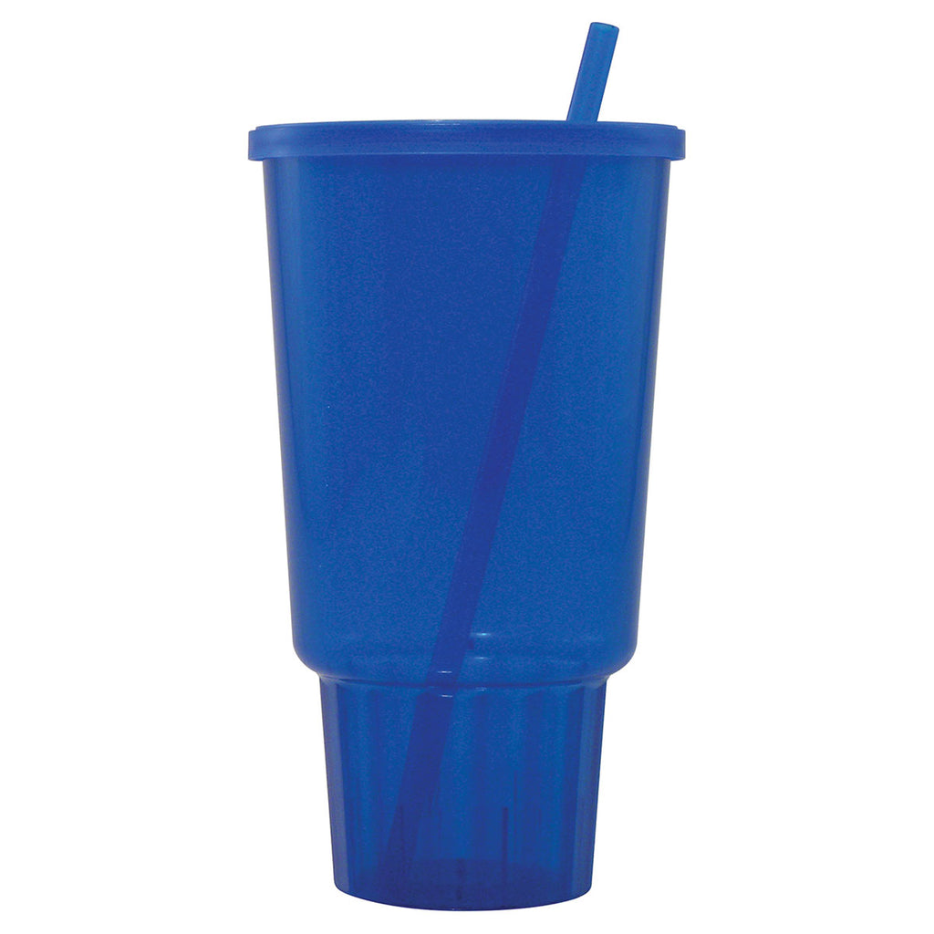 Bullet Sapphire Jewel 32oz Car Cup with Lid and Straw