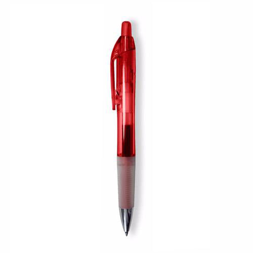 BIC Clear Red Intensity Clic Gel Pen with Black Ink