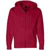 Independent Trading Co. Unisex Red Hooded Full-Zip Sweatshirt