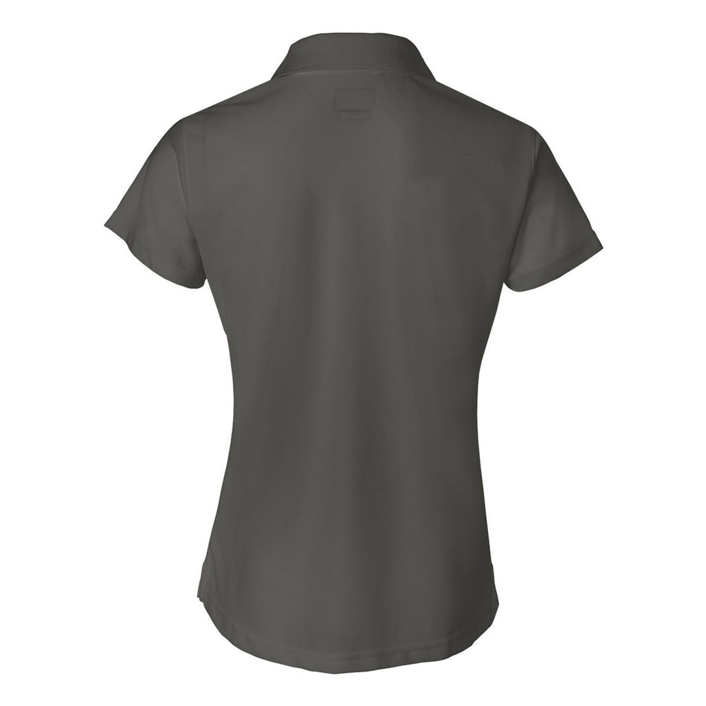 IZOD Women's Charcoal Grey Performance Poly Pique Polo