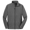 Port Authority Men's Black Charcoal Heather Core Soft Shell Jacket