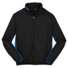 Port Authority Men's Black/Imperial Blue Core Colorblock Wind Jacket