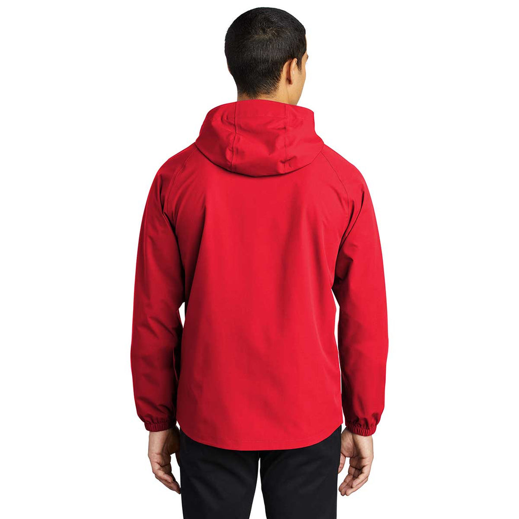 Port Authority Men's Deep Red Essential Rain Jacket