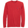 Johnnie-O Men's Ruby Red Heathered Brennan Long Sleeve T-Shirt
