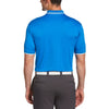 Jack Nicklaus Men's Electric Blue with White Tipping Solid Textured Polo with Tipping