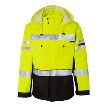 ML Kishigo Men's Lime Premium Black Series 3-In-1 Jacket