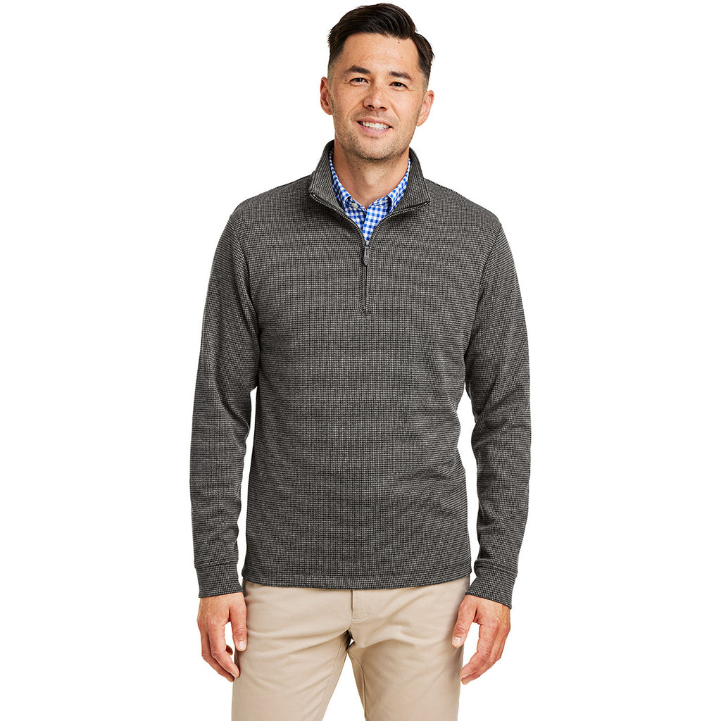 Vineyard Vines Men's Grey Harbor Bluffs Quarter Zip