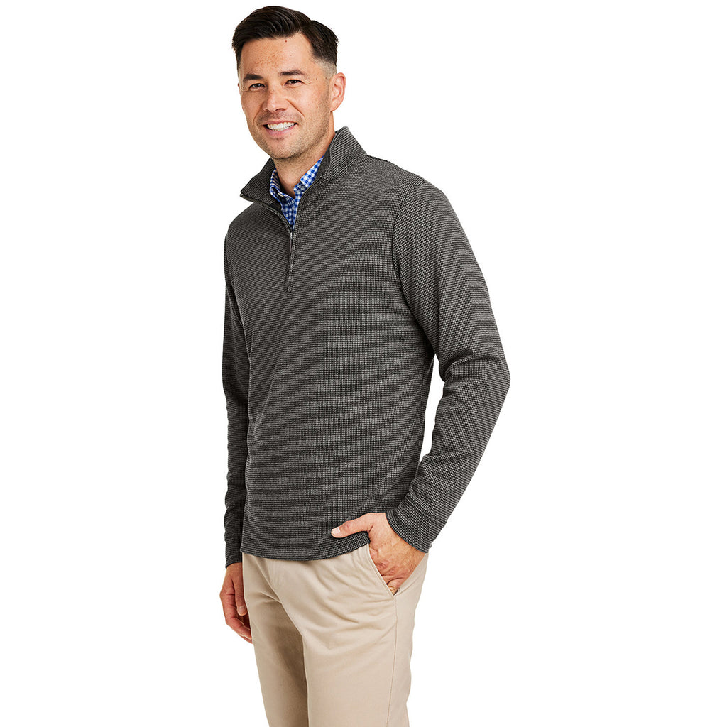 Vineyard Vines Men's Grey Harbor Bluffs Quarter Zip