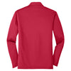 Port Authority Men's Red Silk Touch Performance Long Sleeve Polo