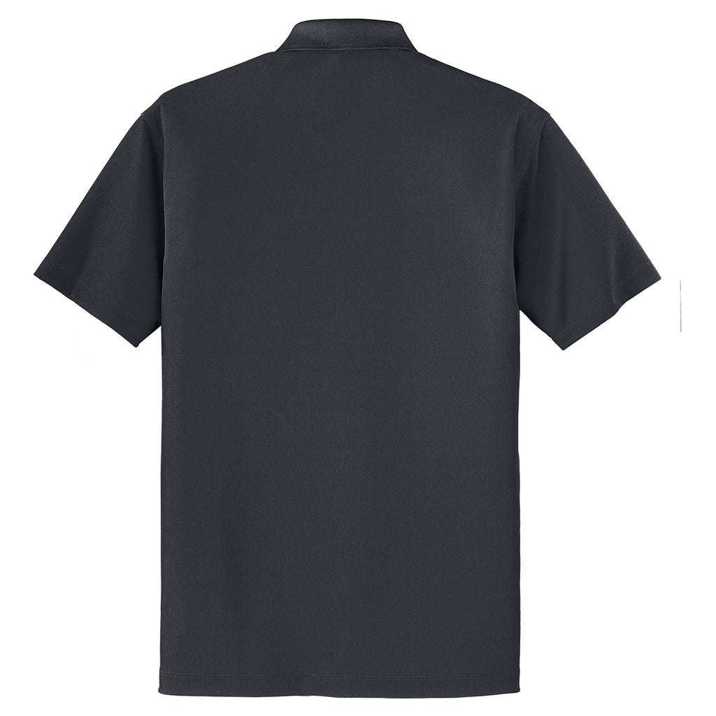 Port Authority Men's Battleship Grey Dry Zone Grid Polo