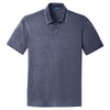 Port Authority Men's True Navy Heather Trace Heather Polo