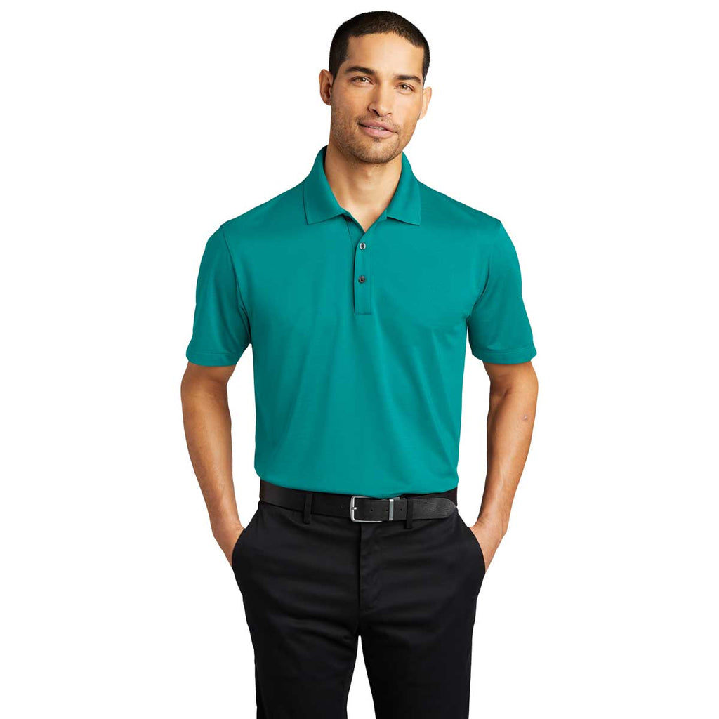 Port Authority Men's Tropic Blue Eclipse Stretch Polo