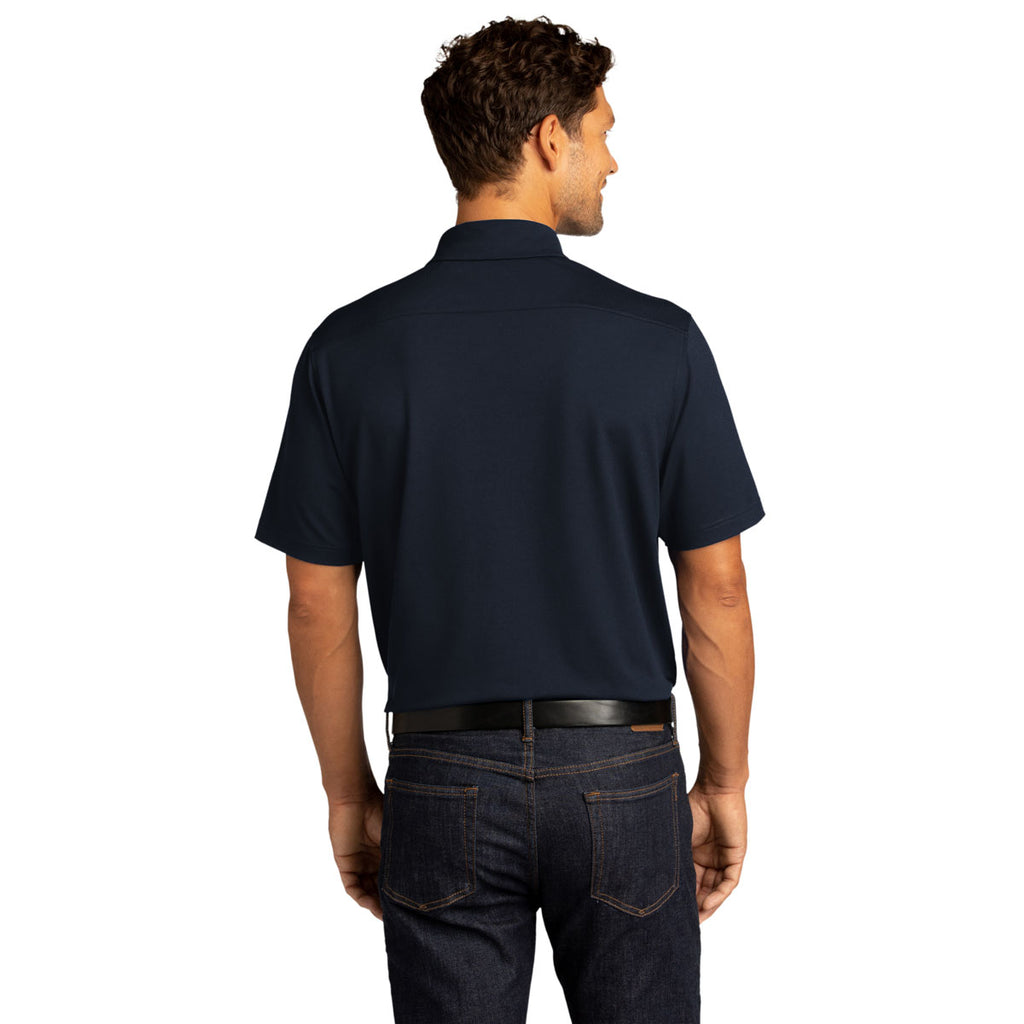 Port Authority Men's River Blue Navy City Stretch Polo