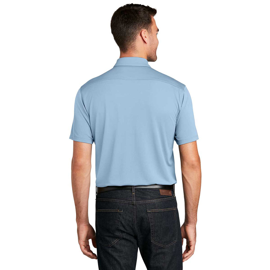 Port Authority Men's Cloud Blue UV Choice Pique Polo