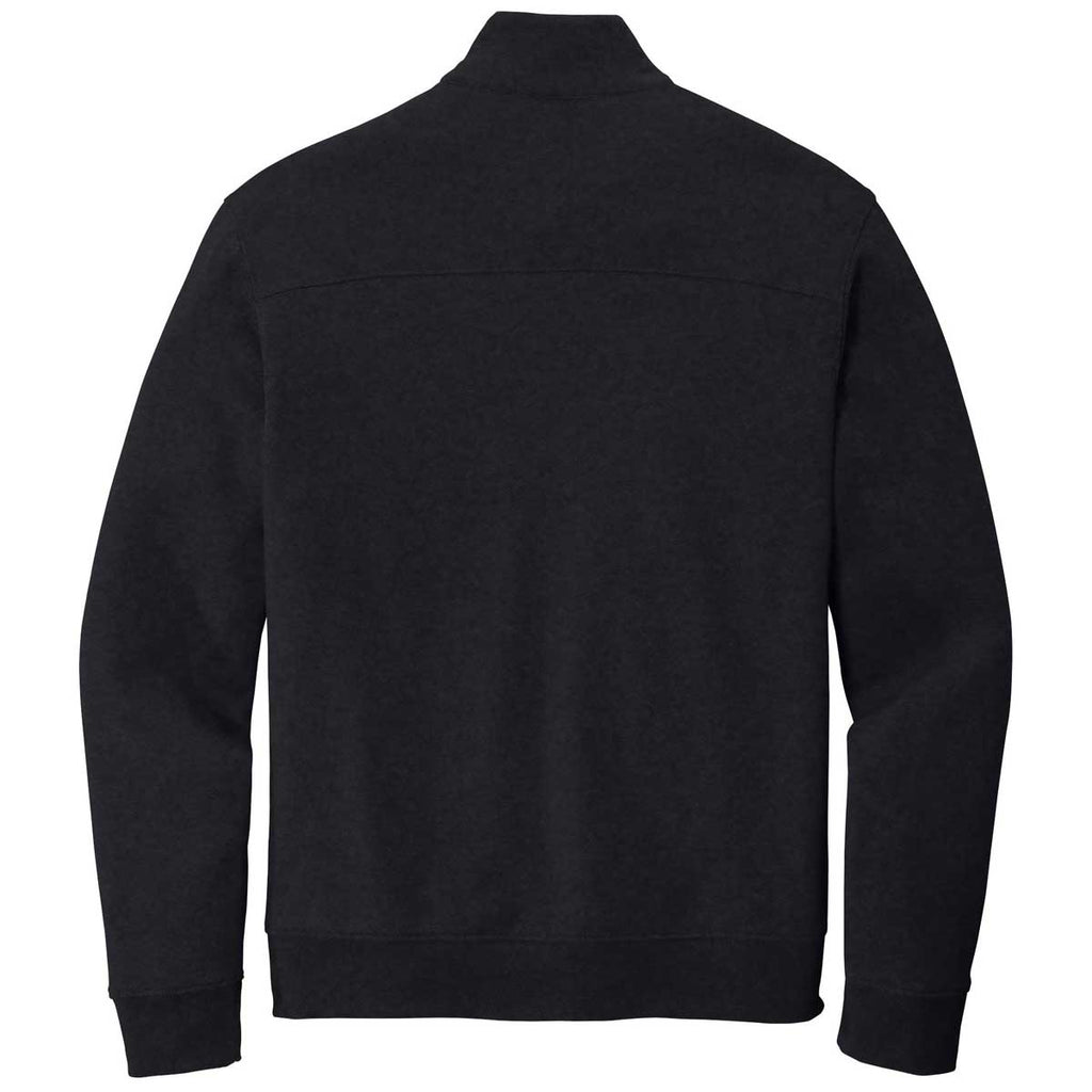 Port Authority Men's Deep Black/Charcoal Heather Interlock Full-Zip