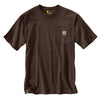 Carhartt Men's Dark Brown Workwear Pocket S/S T-Shirt