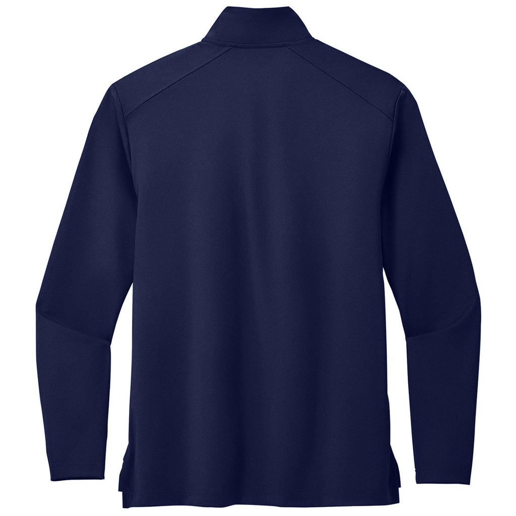 Port Authority Men's True Navy C-FREE Double Knit 1/4-Zip