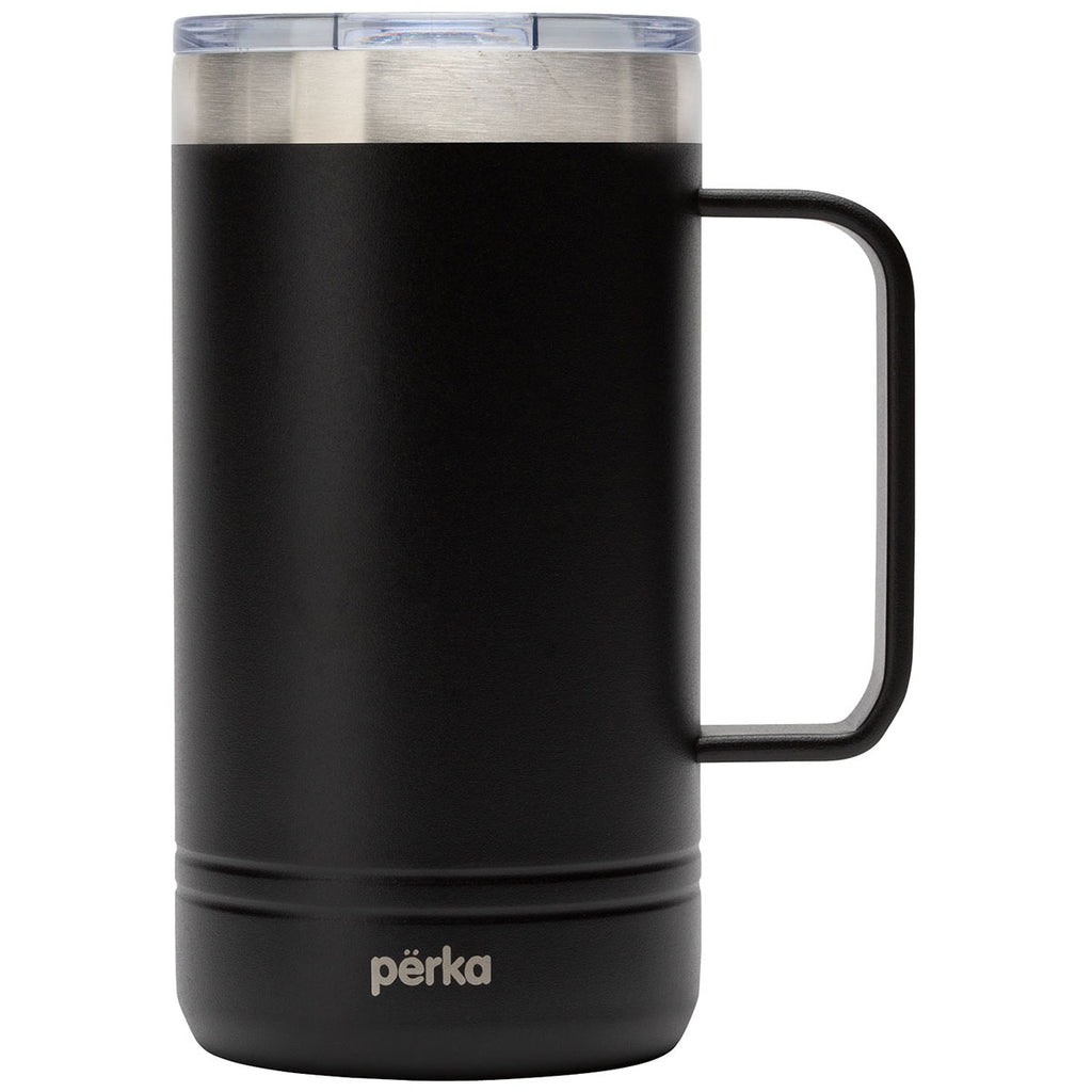 Perka Black Wayfarer 24 oz. 304 Stainless Steel Mug