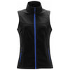 Stormtech Women's Black/ Azure Blue Orbiter Softshell Vest