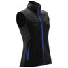 Stormtech Women's Black/Azure Blue Orbiter Softshell Vest