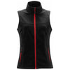 Stormtech Women's Black/ Bright Red Orbiter Softshell Vest