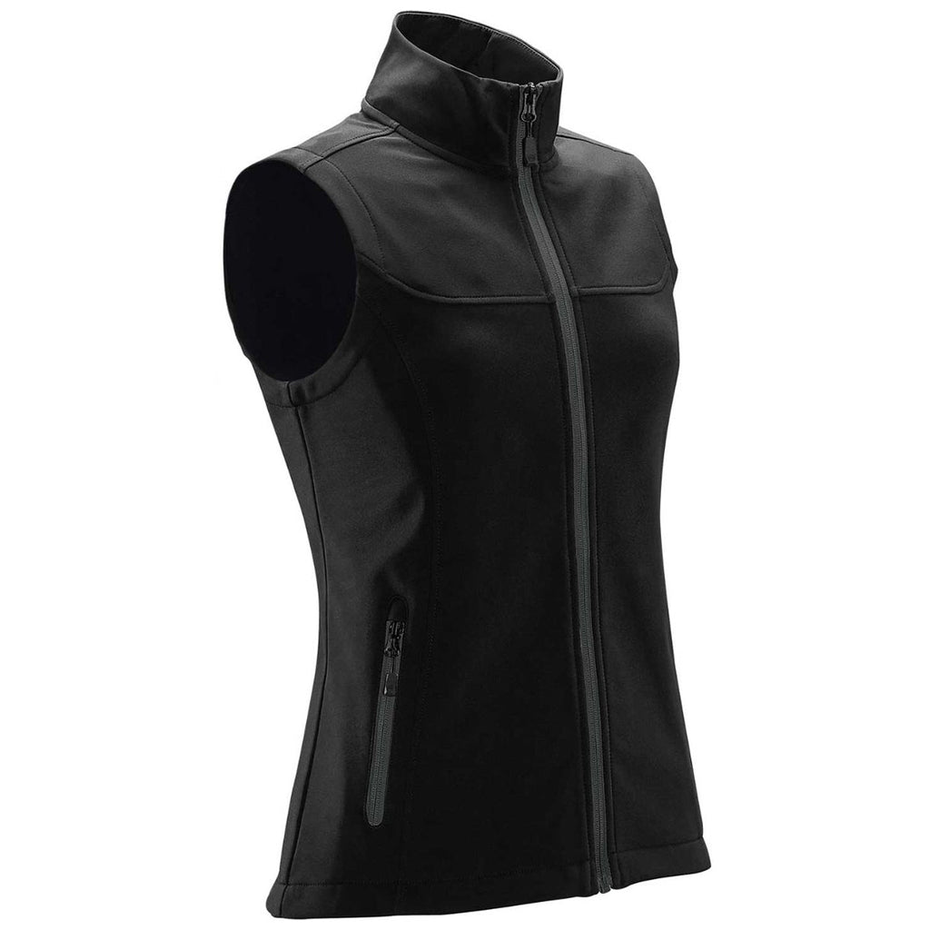 Stormtech Women's Black/Dolphin Orbiter Softshell Vest