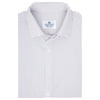 Mizzen+Main Men's White Kennedy Windowpane Standard Fit Dress Shirt