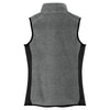 Port Authority Women's Charcoal Heather/Black R-Tek Pro Fleece Full-Zip Vest