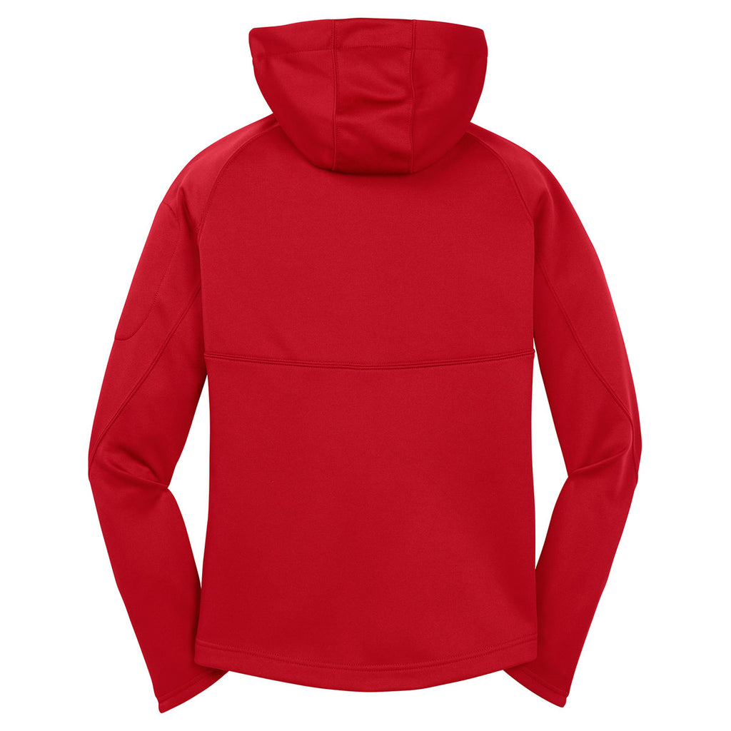 Sport-Tek Women's True Red Tech Fleece Full-Zip Hooded Jacket