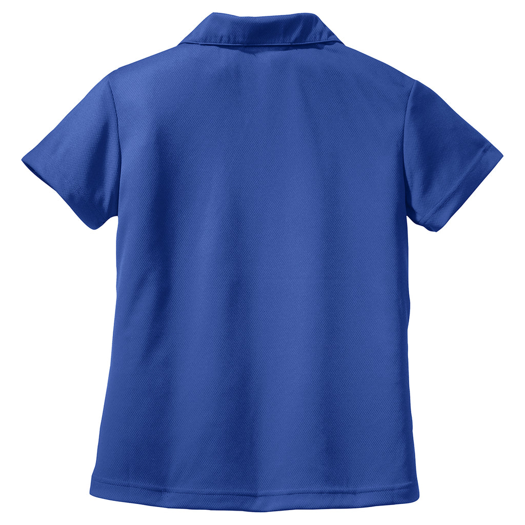 Sport-Tek Women's Royal Dri-Mesh V-Neck Polo