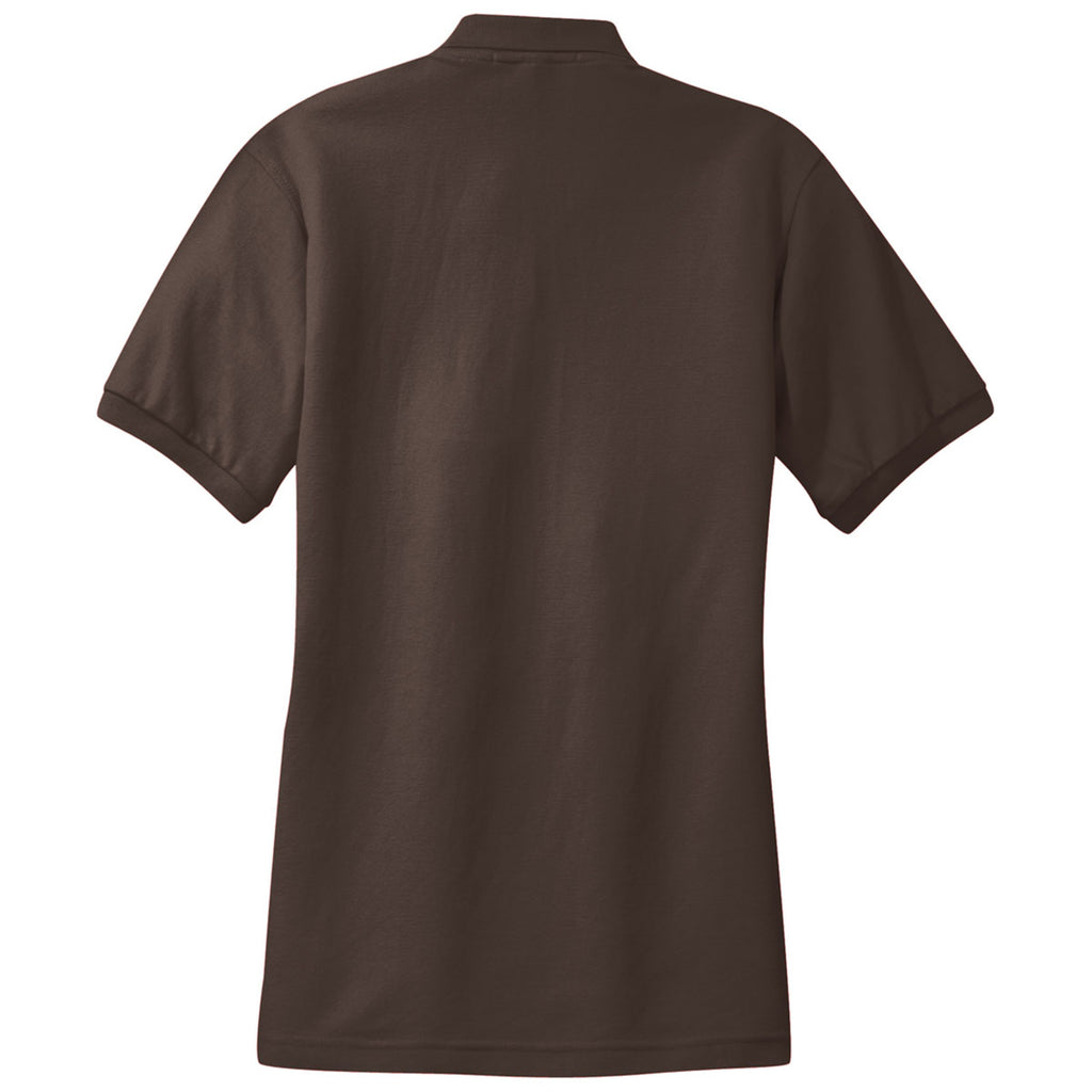 Port Authority Women's Coffee Bean Silk Touch Polo