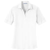 Port Authority Women's White Silk Touch Interlock Performance Polo