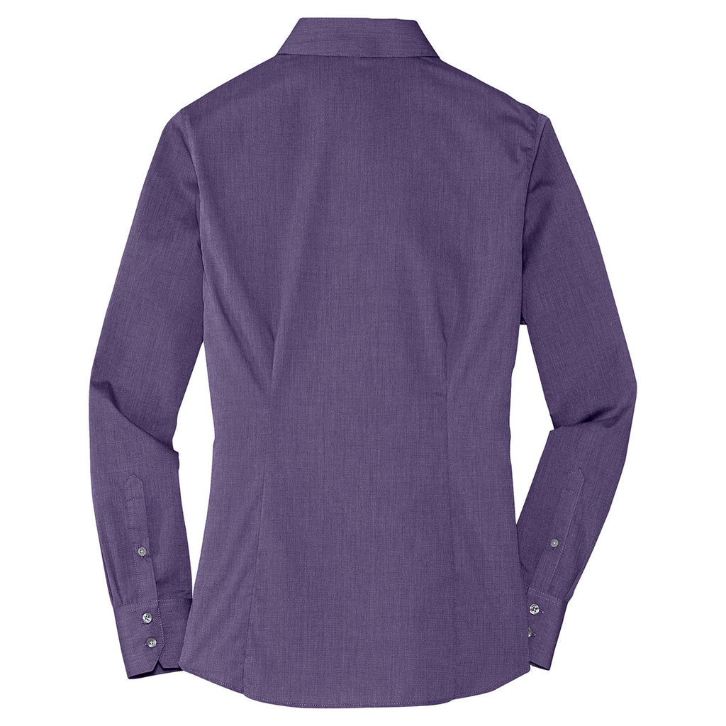 Port Authority Women's Grape Harvest Crosshatch Easy Care Shirt