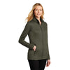 Port Authority Women's Deep Olive Heather Collective Striated Fleece Jacket