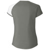 Cutter & Buck Women's Elemental Grey Short Sleeve Presley V-Neck