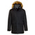 Landway Men's Black Providence Insulated Parka with Faux Fur
