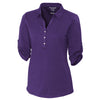 Cutter & Buck Women's College Purple DryTec Elbow Sleeve Thrive Polo