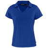 Cutter & Buck Women's Tour Blue Daybreak Eco Recycled V-neck Polo