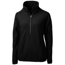 Cutter & Buck Women's Black Cascade Eco Sherpa Fleece Pullover Jacket
