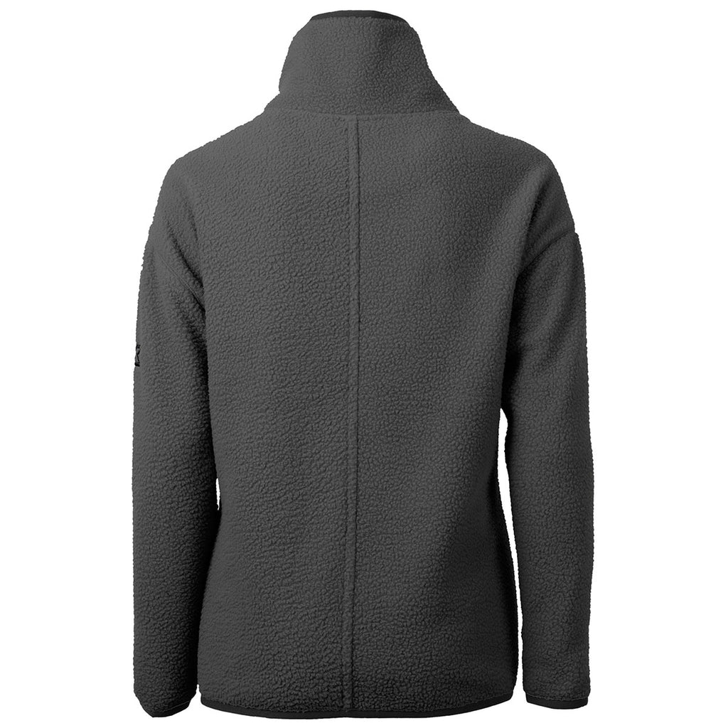 Cutter & Buck Women's Elemental Grey/Black Cascade Eco Sherpa Fleece Pullover