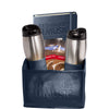 Leeman Navy Blue Tuscany Tumblers, Journal and Ghirardelli Cocoa Set