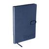 Leeman Navy Blue Tuscany Journal with Magnetic Badge Closure